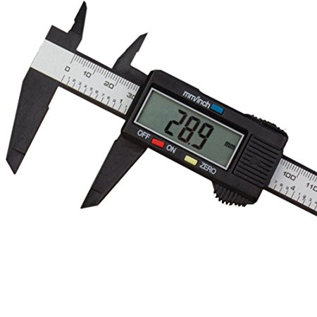 Digital Caliper with Extra Large LCD Screen, 0-6 Inches/0-150 mm Conversion Auto Off Featured Plastic Electronic Precision Measuring Tools By Illumifun
