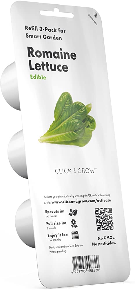 Click and Grow Smart Garden Romaine Lettuce Plant Pods, 3-Pack