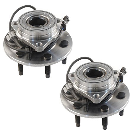 4WD Only DRIVESTAR 515036x2 Pair New Front Wheel Hubs & Bearings for Chevy GMC Truck 4x4 AWD w/ ABS