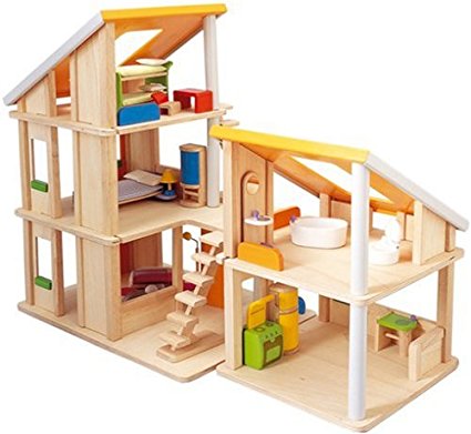 Plan Toy Chalet Doll House with Furniture