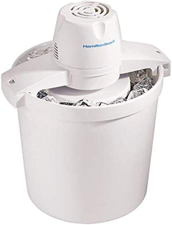 Hamilton Beach 68330N 4-Quart Automatic Ice-Cream Maker,Cream (Renewed)