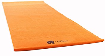 MyQuest Bikram Hot Yoga Towel - Microfiber Non Slip Yoga Mat Towel With Premium Carry Bag (2 Sizes!)