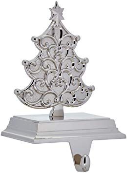 Lenox Silver & Scroll Tree Stocking Holder