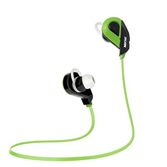 Mifine Bluetooth Headphones,Wireless Headset Stereo Bluetooth V4.1 Earbuds Sweatproof Sports Earphones with Built in Microphone for iPhone iPad Android and More (Green)