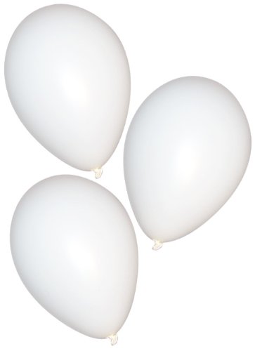 Fun Express 11" Latex White Balloons (144 Piece)