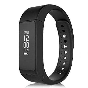 Fitness Tracker Smart Bracelet, TINCINT i5 Plus Smart Watch Life-Waterproof IP65 Bluetooth 4.0 Pedometer with Soft Silicon Wristband for Personal Health Care Android iOS Phones