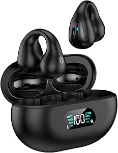 Real Time Language Translator Earbuds Open Ear Headphones Conduction Earbuds Translation Pods Translator Earbuds for Android iOS, 144 Languages Translator Pods for iOS & Android (Black)