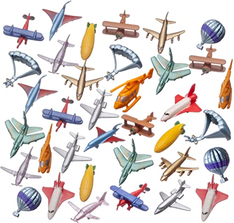 Smart Novelty Toy Airplane Set of 36 Pics (Mini)