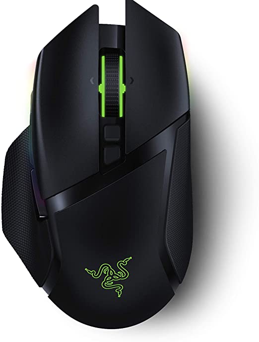 Razer Basilisk Ultimate Hyperspeed Wireless Gaming Mouse: Fastest Gaming Mouse Switch - 20K DPI Optical Sensor - Chroma RGB Lighting - 11 Programmable Buttons - 100 Hr Battery - Classic Black