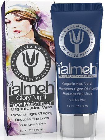 YALMEH Glorify Night Face Moisturizer-Anti Aging Face Cream for Sensitive Skin, A Luxury Anti Aging Treatment Formula with 100% Naturals & Organic Ingredients, Must Have Moisturizer for Your Face