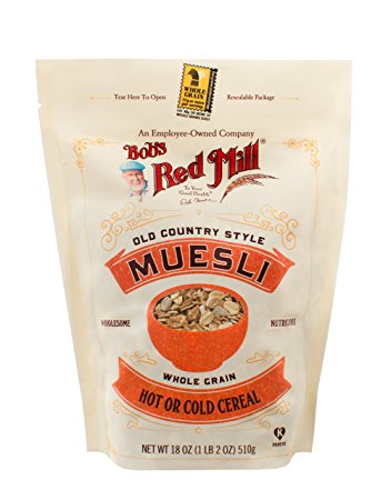 Bob's Red Mill Old Country Style Muesli Cereal, 18 Ounce (Package May Vary)