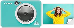 Canon Ivy CLIQ 2 Instant Camera Printer, Mini Photo Printer, Turquoise (Matte)