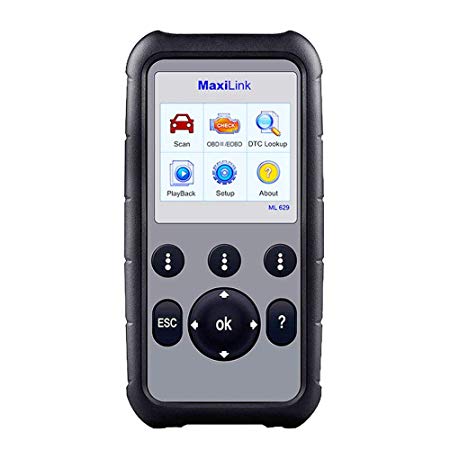 Autel MaxiLink ML629 OBD2 Scanner Upgraded Version of ML619, DTC Lookup, Ready Test, ABS/SRS/Engine/Transmission Diagnoses