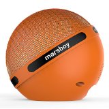 Marsboy Orb Portable Hifi Stereo 7 Kinds of LED Show Wireless Bluetooth Speaker with TWS- Orange