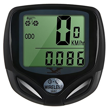 Cycling Bike Computer Bicycle Waterproof Speedometer Wireless LCD Cycle Odometer by YS