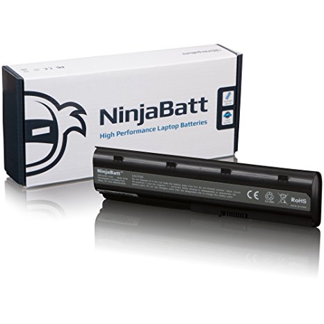 NinjaBatt New Laptop Battery for HP 593553-001 593554-001 636631-001 593550-001 593562-001 586007-851 – High Performance [6 Cells/4400mAh/48wh]