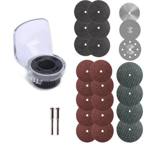 ZFE A550 Rotary Tool Attachment Accessories Sets For Drill Dremel Grinder Cover Case