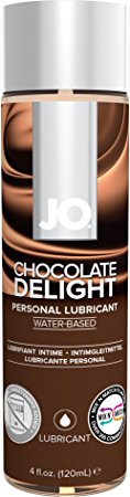 JO H2O Water Based Flavored Personal Lubricant, 4 Ounce Chocolate Delight Lube for Men, Women and Couples (Plant Sourced Glycerin and Free of Fragrance)
