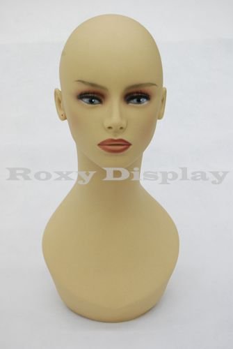 (MD-HelenF3) ROXY DISPLAY® Realistic Female Mannequin Head Flesh Tone Pretty make-up