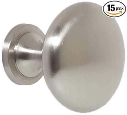 Amerock BP53005G10-15PACK Allison Satin Nickel Round Cabinet Knob (Pack of 15)