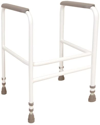 NRS Healthcare M00869 Free Standing Toilet Frame - Height Adjustable (Eligible for VAT relief in the UK)