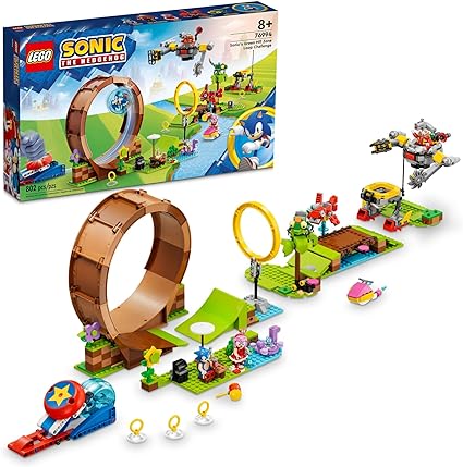 LEGO Sonic The Hedgehog Sonic’s Green Hill Zone Loop Challenge 76994 Building Toy Set, Sonic Adventure Toy with 9 Sonic and Friends Characters, Fun Gaming Gift for Christmas for 8 Year Old Sonic Fans