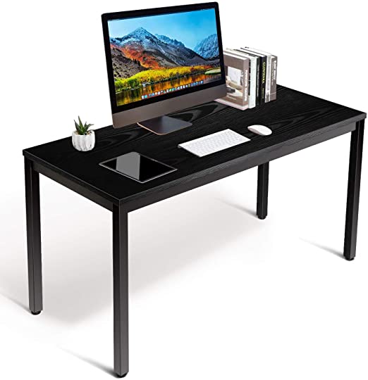 amzdeal Computer Desk 40", Sturdy Writing Desk for Home Office, PC Laptop Notebook Study Writing Table for Home Office Workstation, Modern (Black)