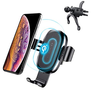 Wireless Car Charger Mount, Baseus Air Vent Gravity Phone Holder 10W Charging for Samsung Galaxy S9, S8, S7 and 5W Charging for iPhone X, 8/8 Plus