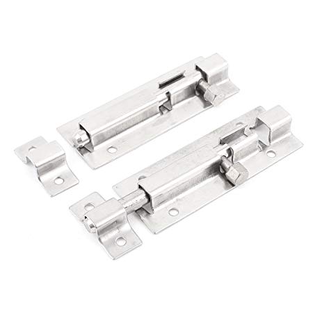 VNDEFUL 2pcs 3 Inch Heavy-duty thickened stainless steel Door Latch Sliding Lock Barrel Bolt