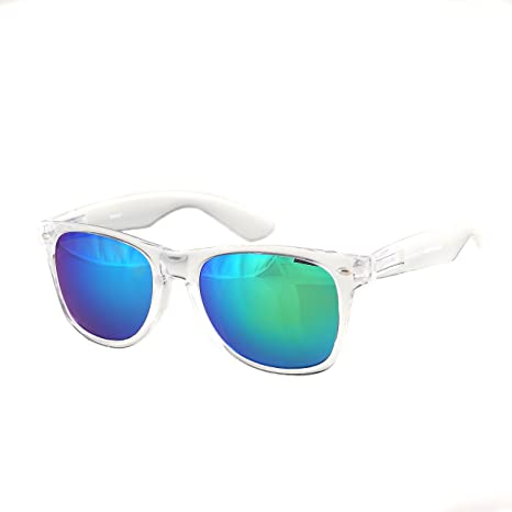 Shaderz Sunglasses Classic Clear Frame Horn Rimmed Eyewear Classic Retro 80's