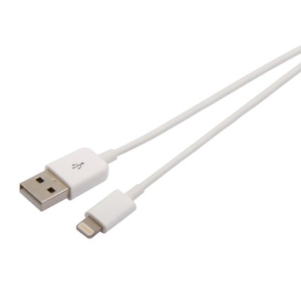 Cirago IPL1000 Lightning to USB Cable for iPhoneiPadiPod - Retail Packaging - White