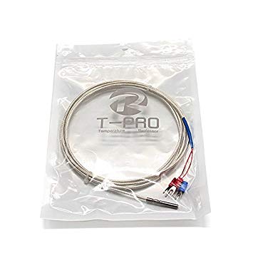 T-PRO RTD PT100 Temperature Sensors Three-wire System，Stainless Steel Probe(4×30MM) Range:-50℃-200℃ (10Feet)