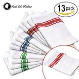 Aunti Ems Kitchen Dish Towels 100 Natural Cotton Size 255x155 inches Bakers Dozen Set of 13