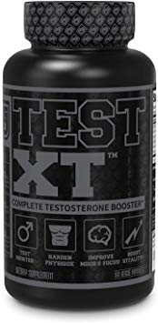 Test-XT Black Testosterone Booster for Men - Boost Energy & Strength - Muscle Builder Supplement w/Premium PrimaVie, KSM 66 Ashwagandha & More - 60 Veggie Pills