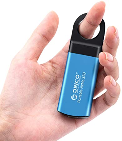 ORICO 512GB Mini M.2 NVME Portable SSD External Solid State Drive Hard Drive Up to 940MB/s with 3D NAND/USB 3.1 Gen 2 Type C for Laptop Mac Phones and More (SSD Included)