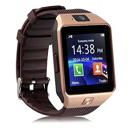 E-Cosmos Bluetooth DZ09 Smart Watch Wrist Watch Phone with Camera, Moto G5 Plus Compatible