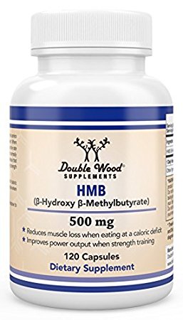 HMB (Strength Training Supplement) 120 Capsules Easy to Swallow - 1000mg Serving Size of Two Capsules by Double Wood Supplements