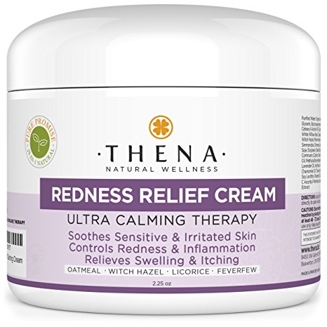 Redness Relief Face Moisturizing Cream With Colloidal Oatmeal Organic Shea Butter For Rosacea & Eczema Skin Care, Natural Facial Moisturizer Soothe Itchy Sensitive Dry Skin Anti Itch Treatment Lotion