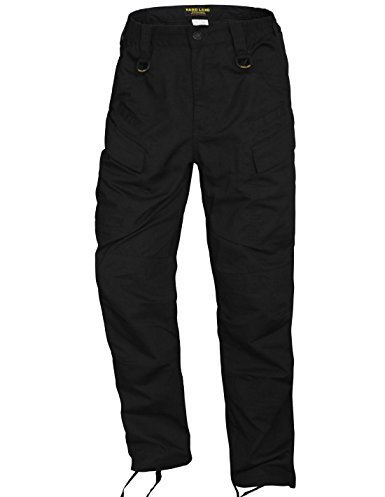 HARD LAND Men’s Waterproof Tactical Pants Ripstop Lightweight Work Cargo Pants with Elastic Waist BDU