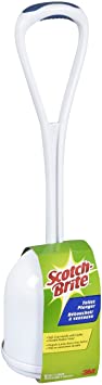 Scotch-Brite Toilet Plunger with Caddy, Durable Rubber Head, Toilet Plunger and Holder