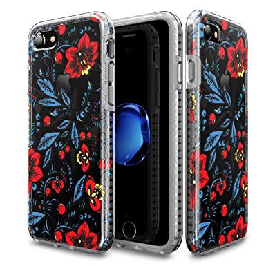 Patchworks Level Botanic Garden Case Russian Blue for iPhone 7 - Military Grade Protective Case, Extra Protection, Impact Disperse System