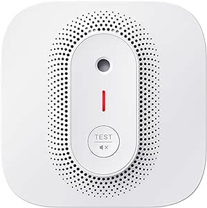 X-Sense Wi-Fi Smoke Alarm for Home, Wireless Interlinked Voice Alarm and Location Requires Base Station SBS50, Replaceable Battery, Transmission Range of 500 m, XP02S-MR, 1-Pack