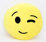 Perfect Life Ideas Emoji Pillows Plush Cushion with Various Emoticon Expressions Faces Moods Random Assorted Styles and Designs Styles and Designs Will Vary At Random