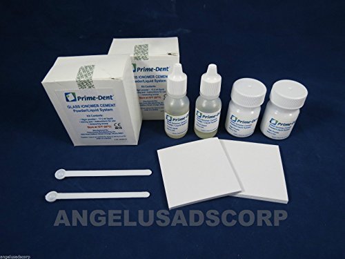 2 Pack - Glass Ionomer Visible Light Cure Kit by Prime Dent