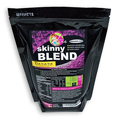 Skinny Blend - Best Tasting Protein Shake for Women - Delicious Protein Smoothie Powder - Weight Loss Shakes - Meal Replacement Shakes - Low Carb Protein Shakes - Lo Carb Shakes - Diet Supplements - Weight Control Shakes - Appetite Suppressant - Increase Energy - 30 Shakes per Bag (Banana)