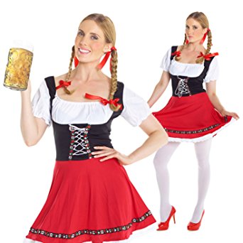 Womens Dirndl German Lederhosen Oktoberfest Costume Costume