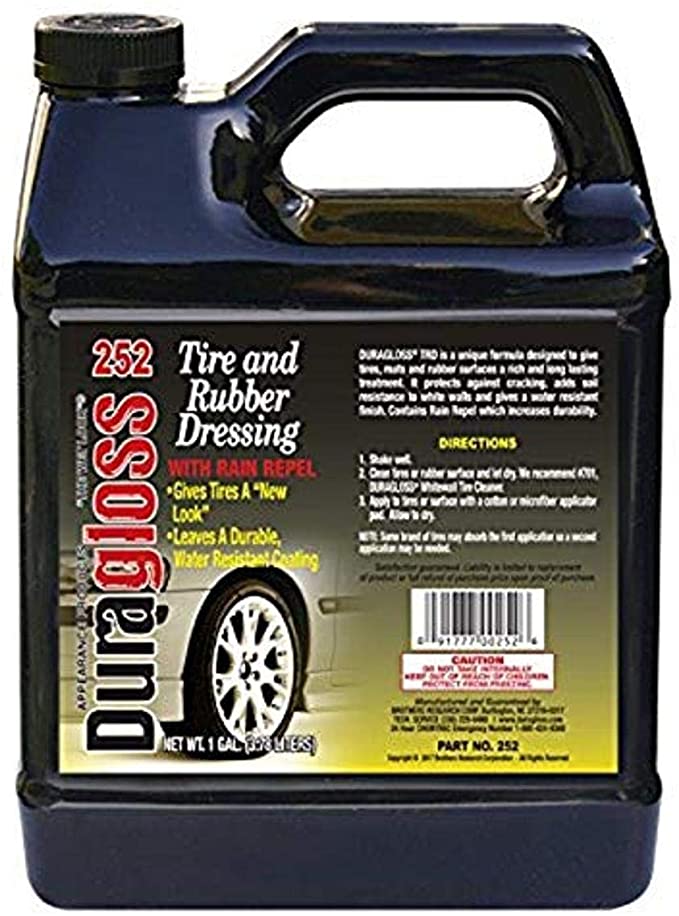 Duragloss 252 Tire and Mat Dressing - 1 Gallon, Black