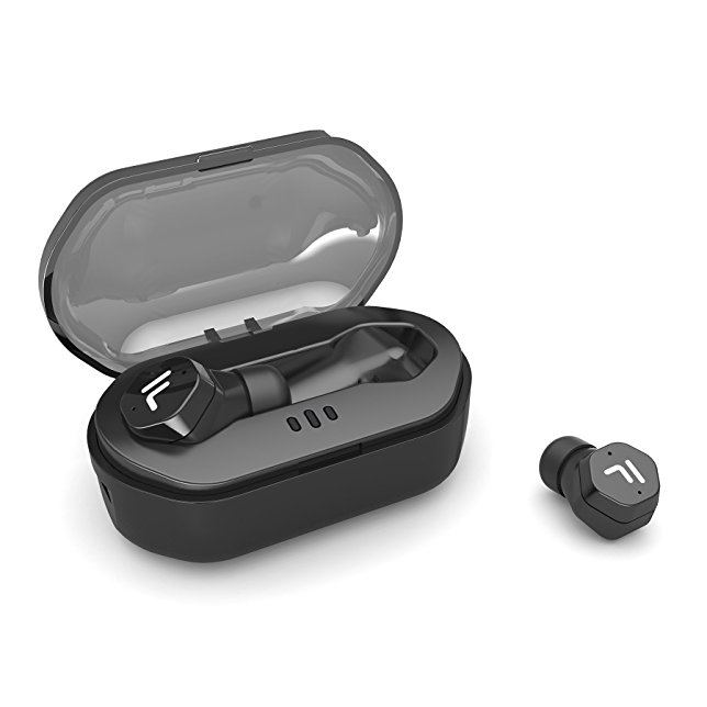 FOCUSPOWER F8 True Wireless Touch Control Waterproof Fitness & Running Earbuds Truly Bluetooth Earphones with Charging Box Noise Cancelling Stereo Mini Headphones for IPhone, IPad, Smartphones