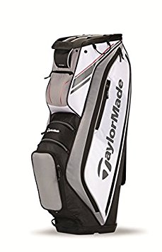 TaylorMade TM15 San Clemente Golf Cart Bag, White/Black/Gray