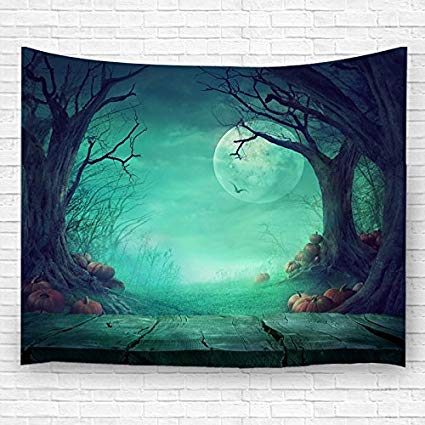 festival Tapestry Decorative Hanging Ornaments Wall Hanging with halloween tree 150200CM (10)
